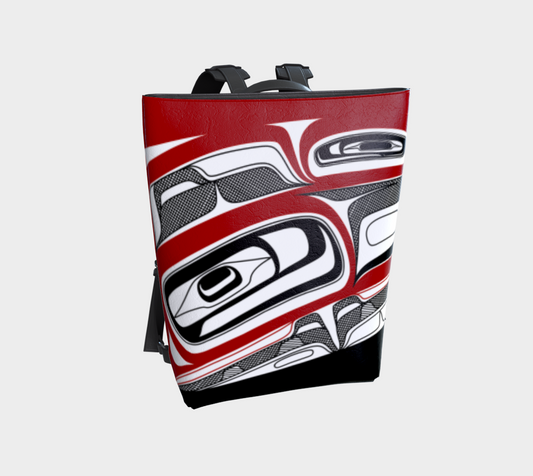 Vegan Leather Backpack - bowl rendition