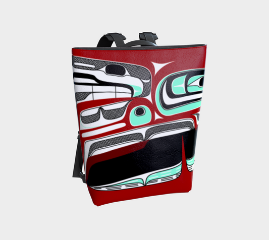 Vegan Leather Backpack- bowl rendition (v2)