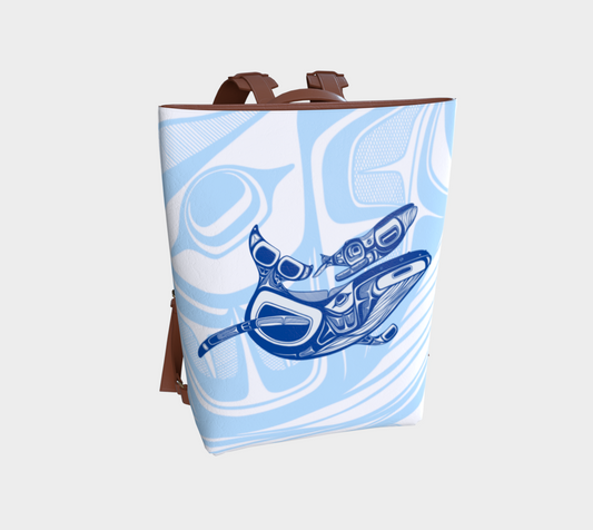 Vegan Leather Backpack- Haida Humpback