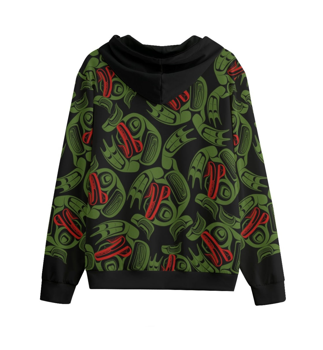 Unisex Zipper Hoodie - Haida Frog Army
