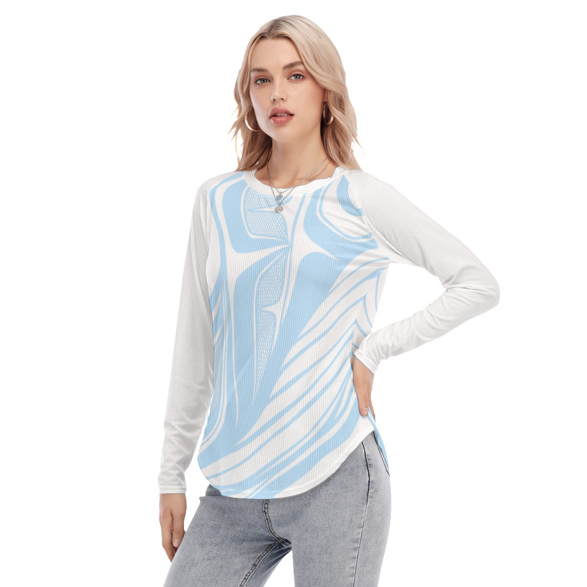 Women's Blouse - Haida Humpback Whales