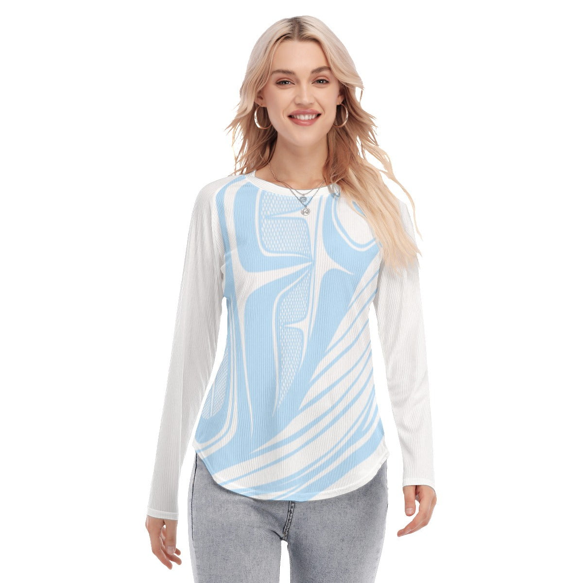 Women's Blouse - Haida Humpback Whales