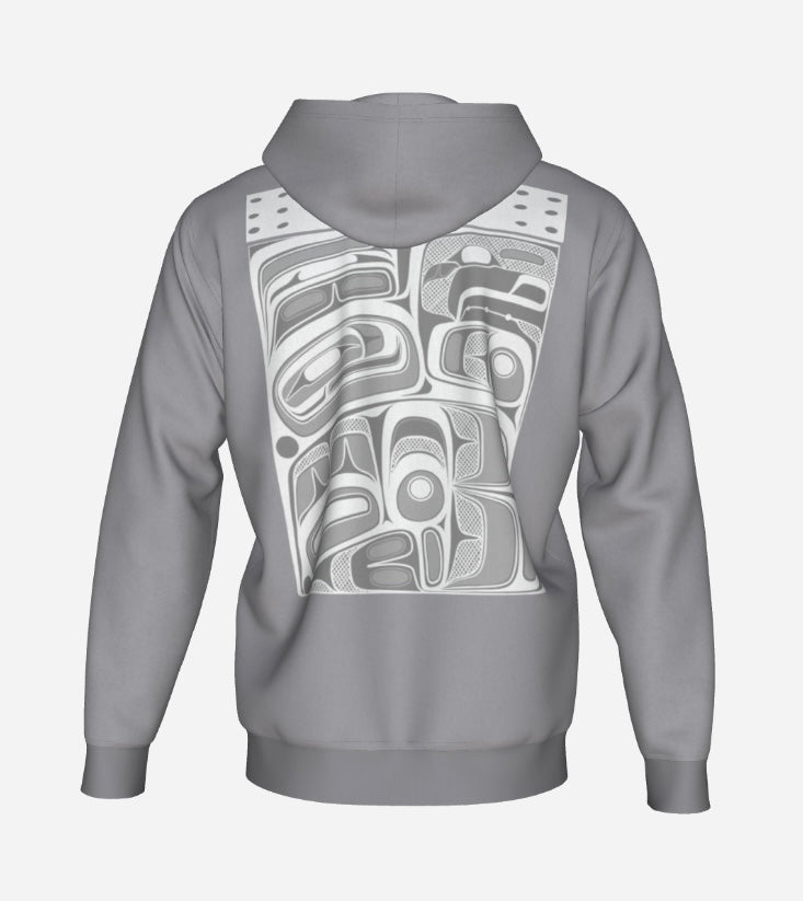 Hoodie - Box Design ( white)