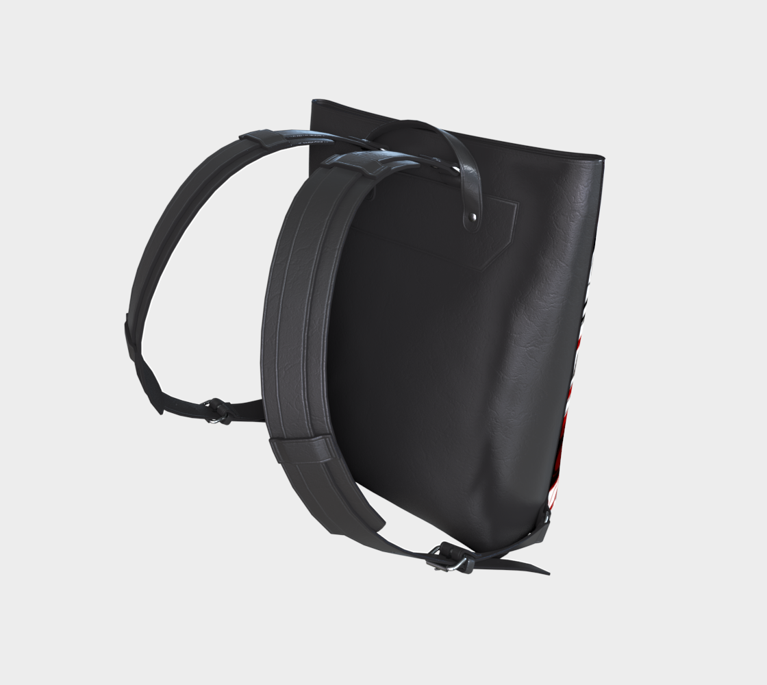 Vegan Leather Backpack- bowl rendition (v3)