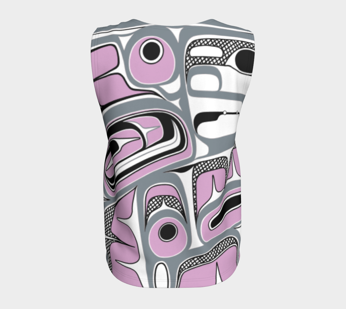 Loose Tank Top - Box Design (grey)