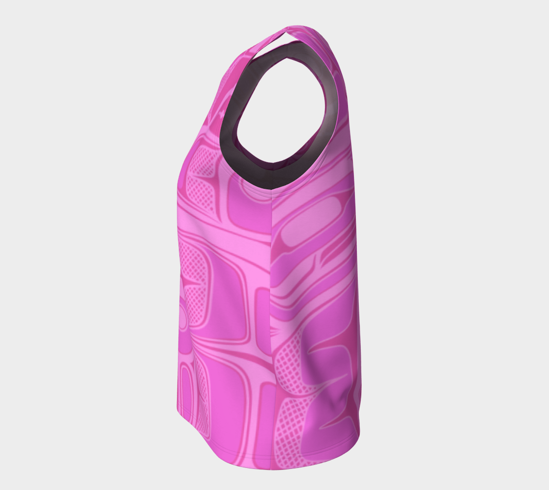 Loose Tank Top - Box Design (pink)