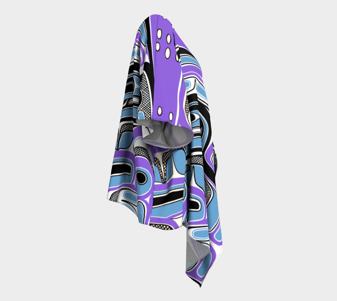 Draped Kimono - Box Design (purple)