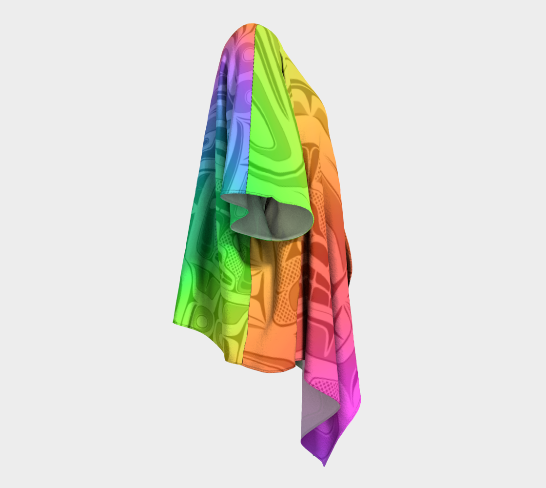 Draped Kimono - Haida Box fig.60 (rainbow)
