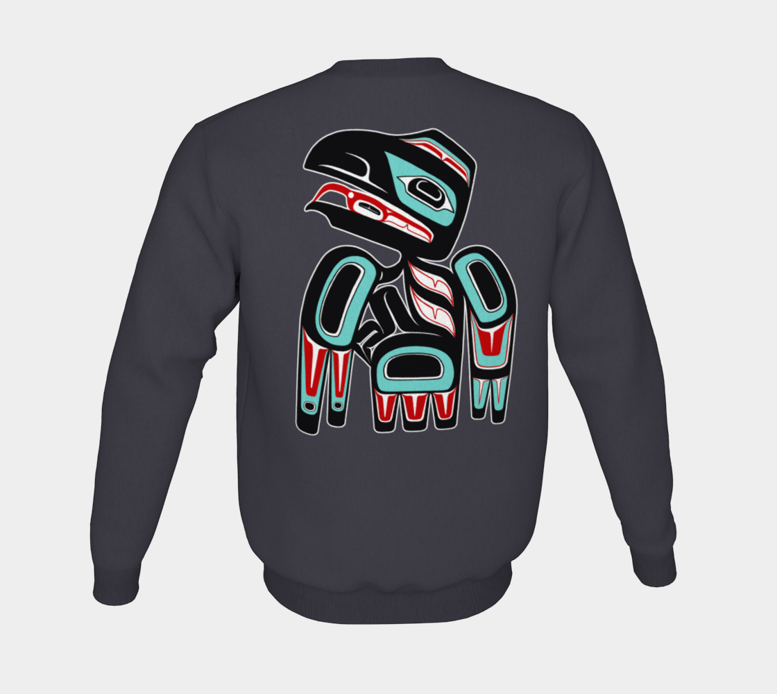 Crewneck Sweatshirt - Haida Raven (front/back)