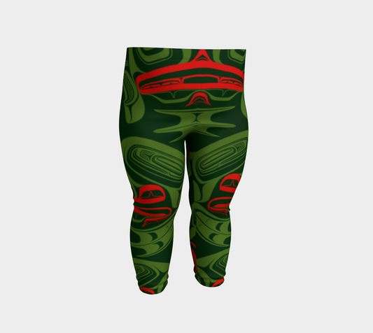Baby Leggings - Haida Frog Army (green)
