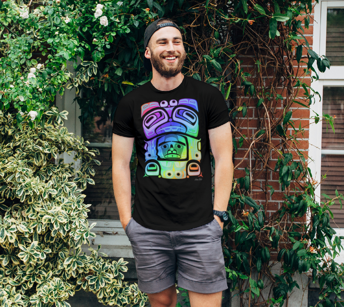 Tee (unisex)-Haida Box fig.60(rainbow)