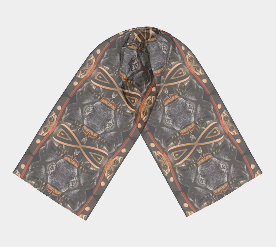 Long Scarf - Raven/Hart