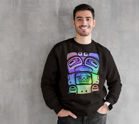 Crewneck sweatshirt -Haida box fig.60 (rainbow)