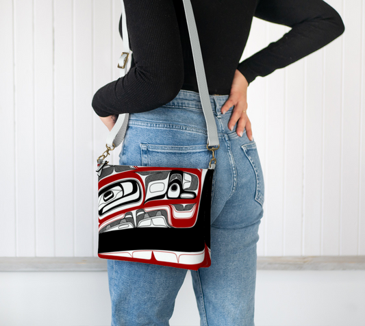 Vegan Leather Crossbody Purse- Dish Rendition (v2)