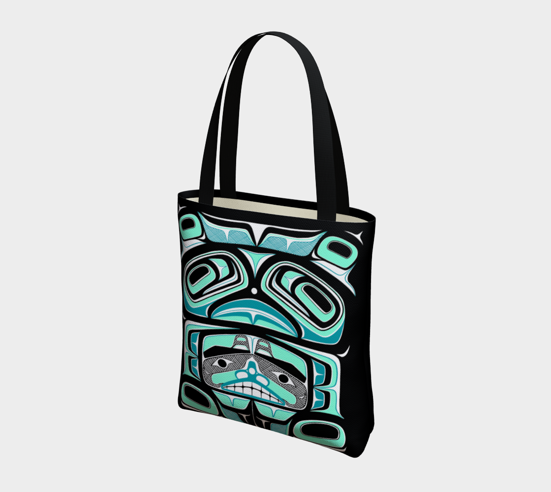 Tote Bag- Haida Box Fig.60 (teal)