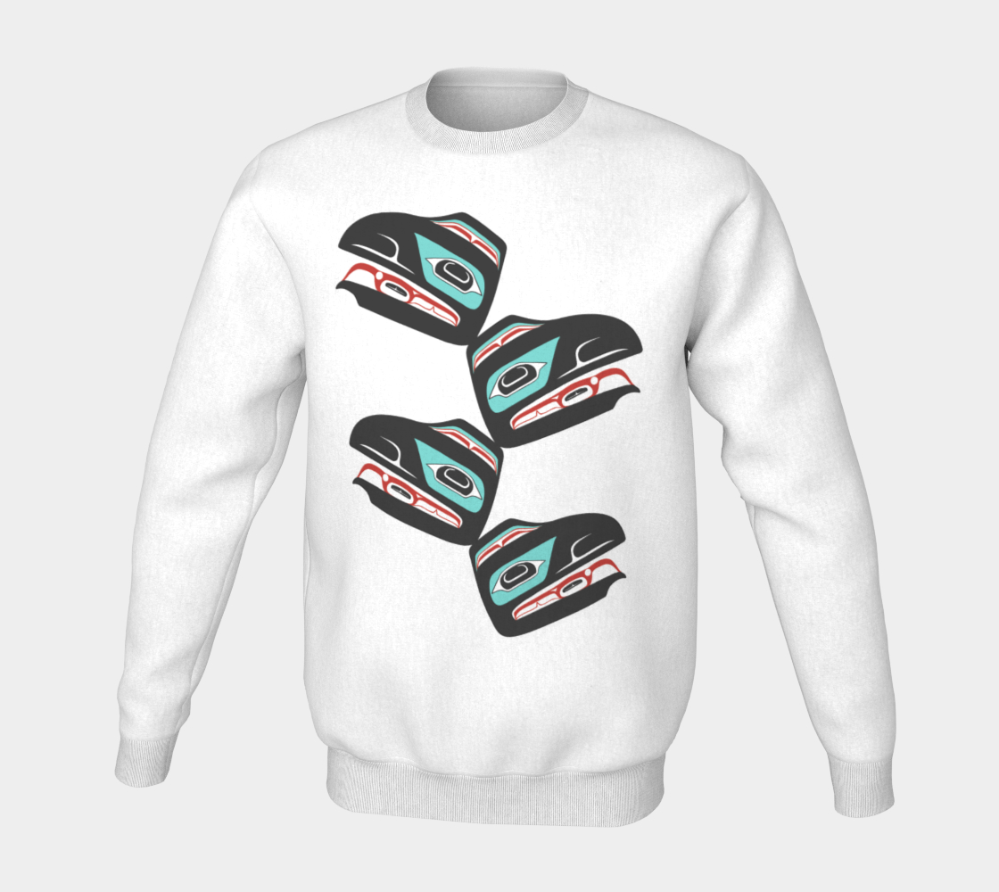 Crewneck Sweatshirt - Haida Raven (front/back)