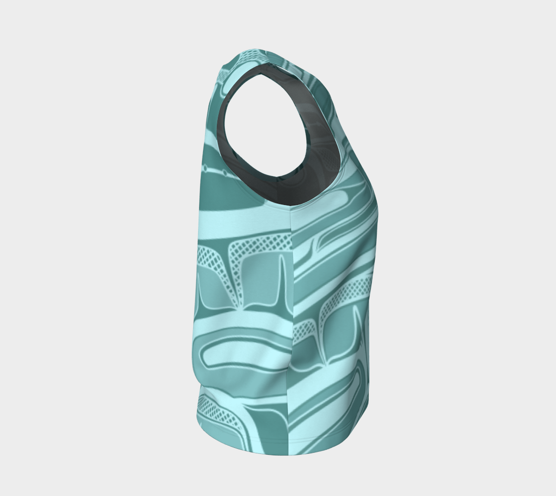 Loose Tank Top - Box Design (teal)
