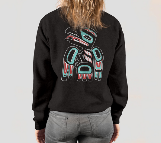 Crewneck Sweatshirt - Haida Raven (multifront)