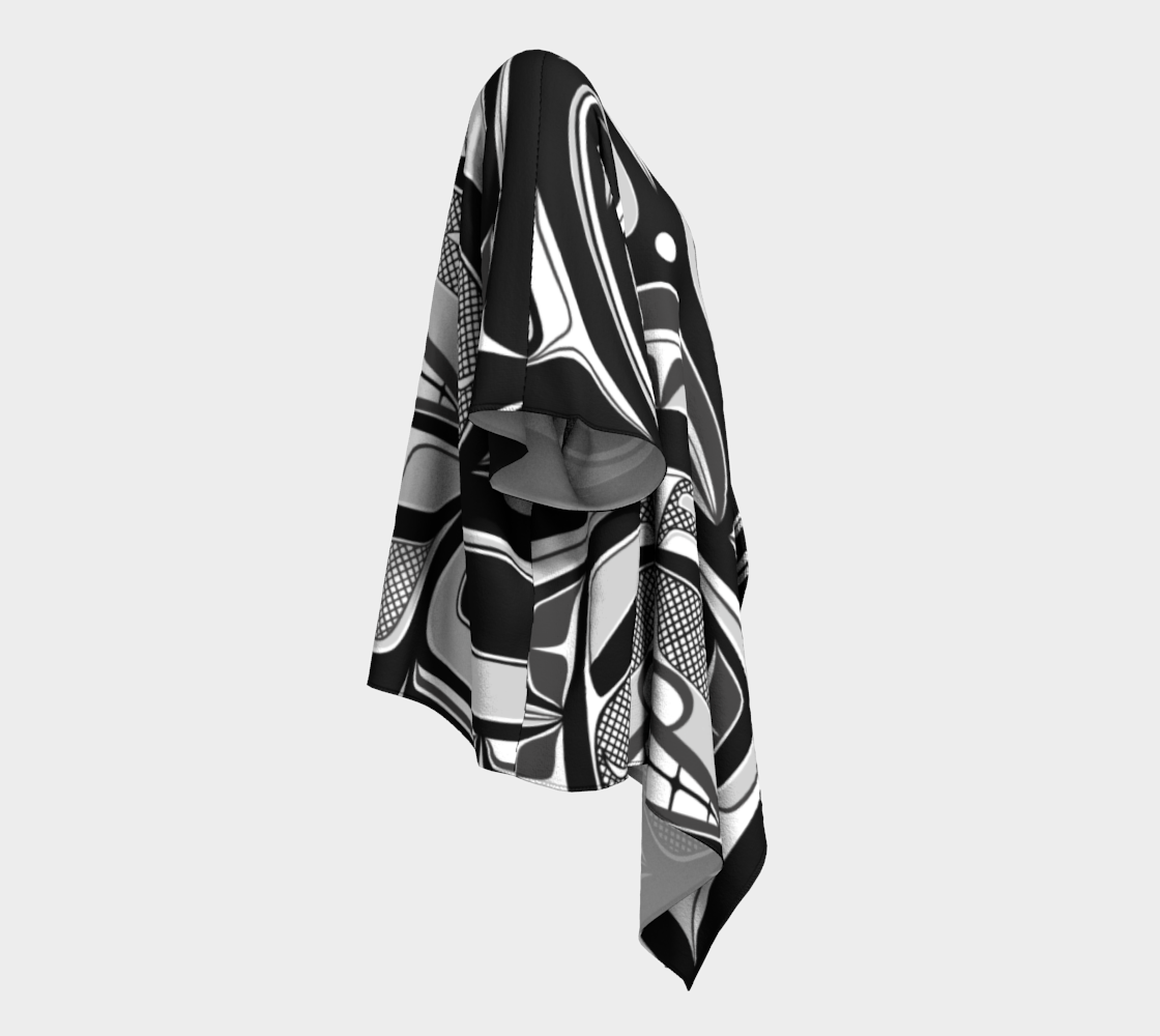 Draped Kimono - Haida Box Fig.60 (b/w)