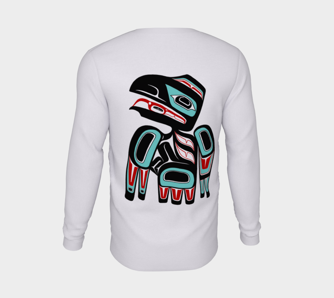 Long Sleeve Tee - Haida Raven (front/back)