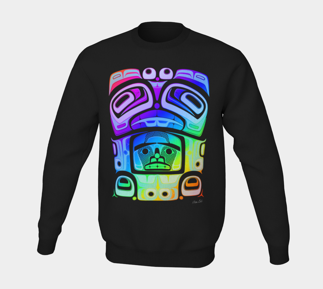 Crewneck sweatshirt -Haida box fig.60 (rainbow)