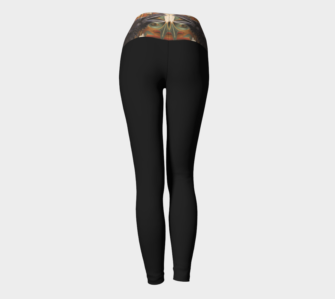 Yoga Leggings - Raven and Haida Mask