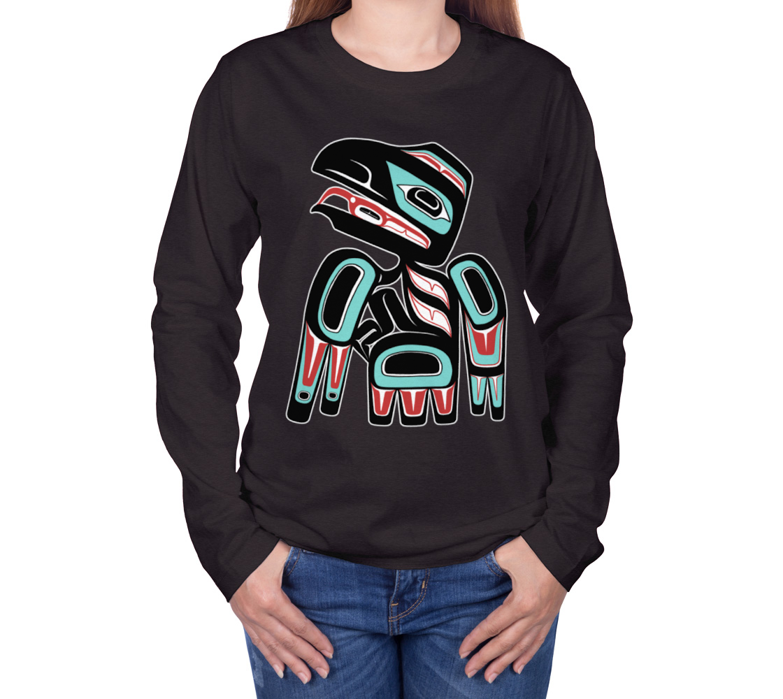 Long Sleeve Tee - Haida Raven