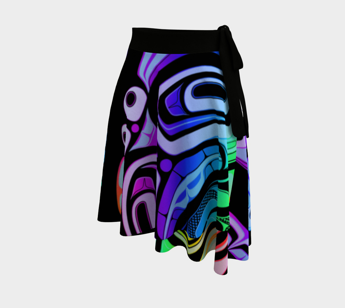 Wrap skirt - Haida box fig. 60 (rainbow/black)