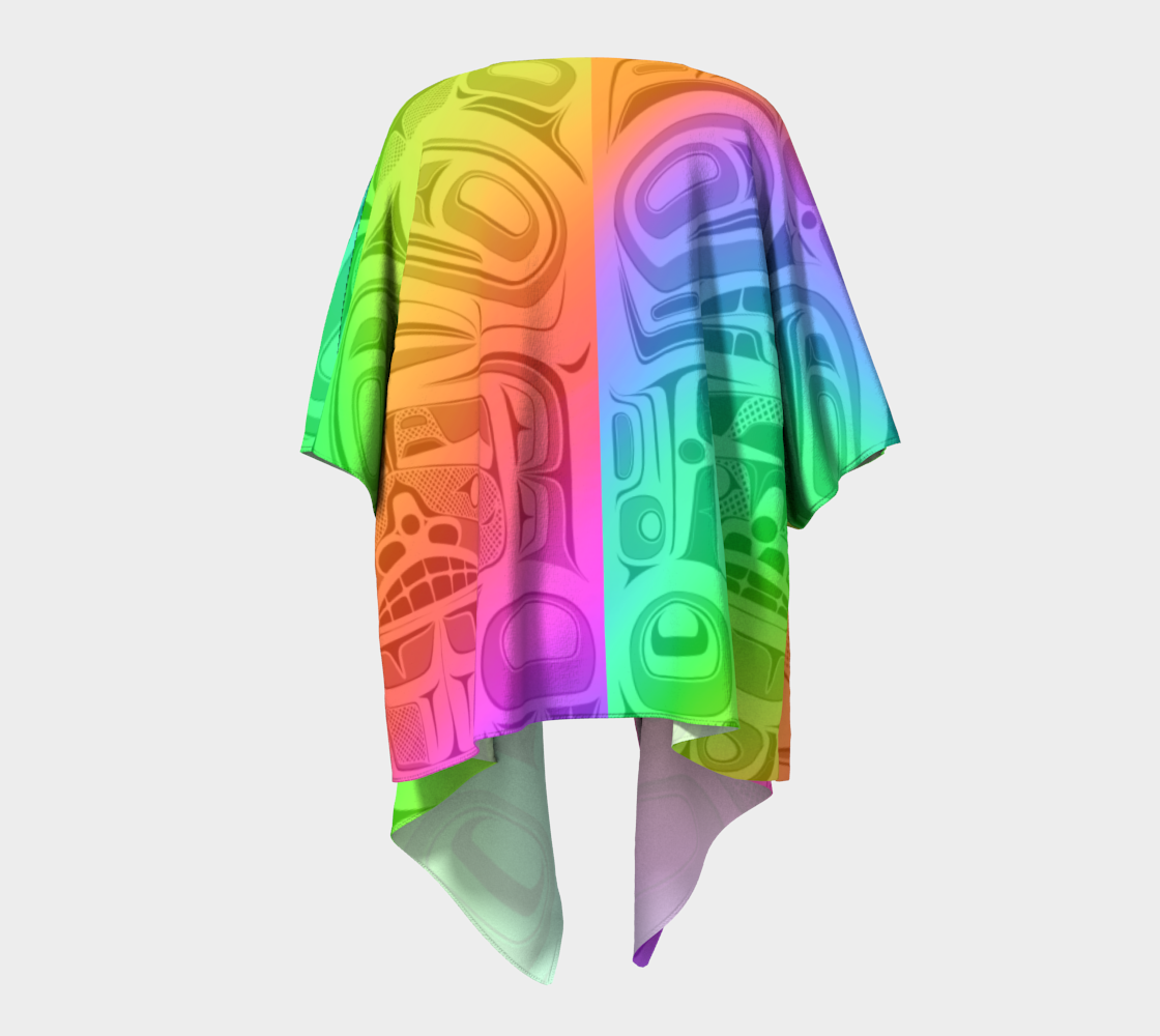 Draped Kimono - Haida Box fig.60 (rainbow)