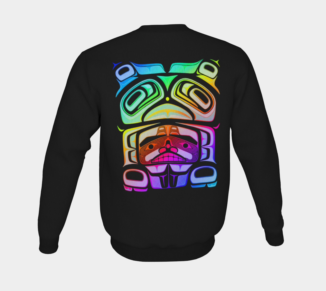 Crewneck sweatshirt -Haida box fig.60 (rainbow)