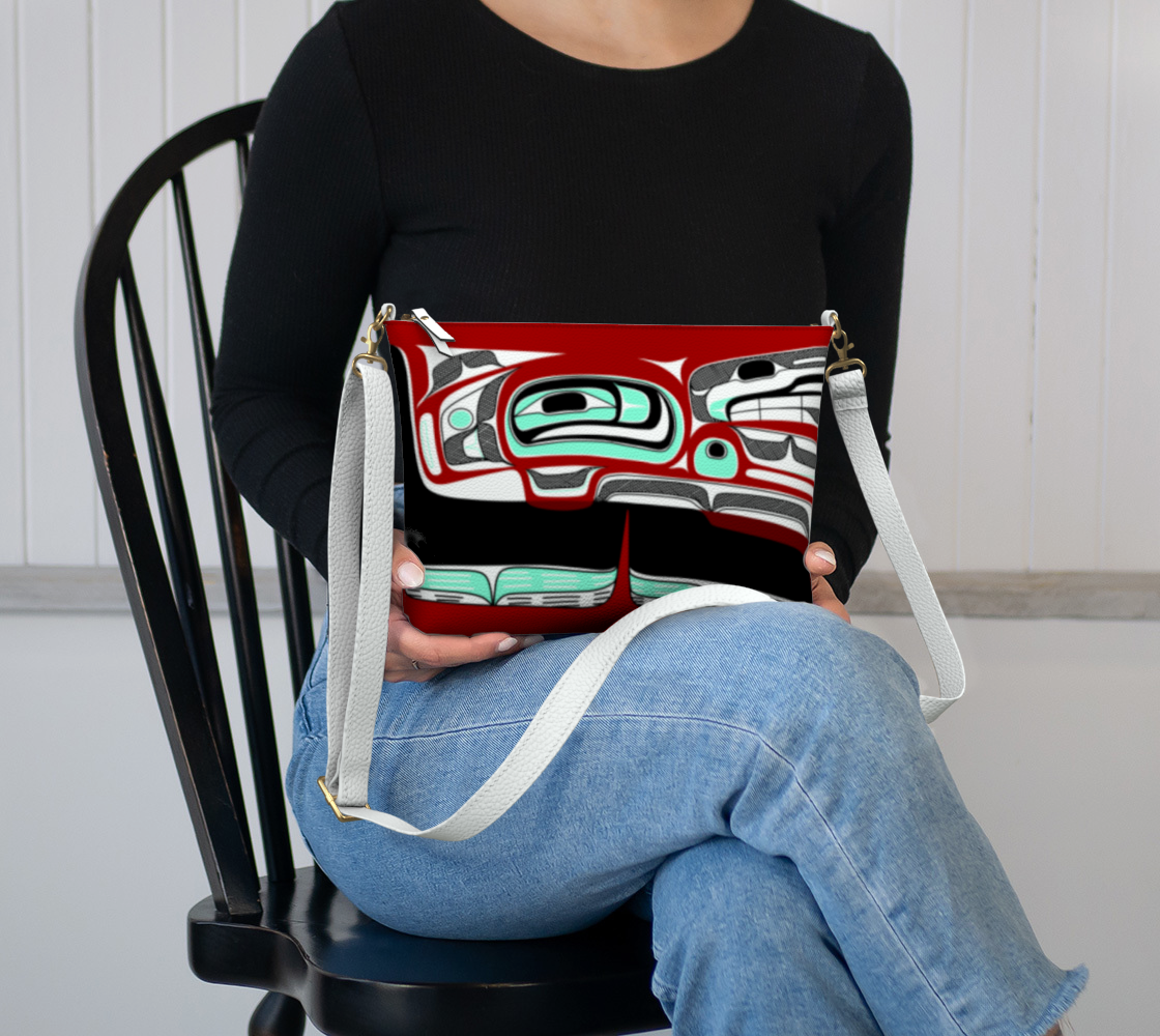 Vegan Leather Crossbody Purse- Dish Rendition (v3)
