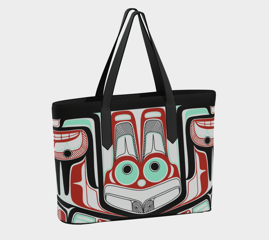 Vegan Leather tote -Haida Mousewomen