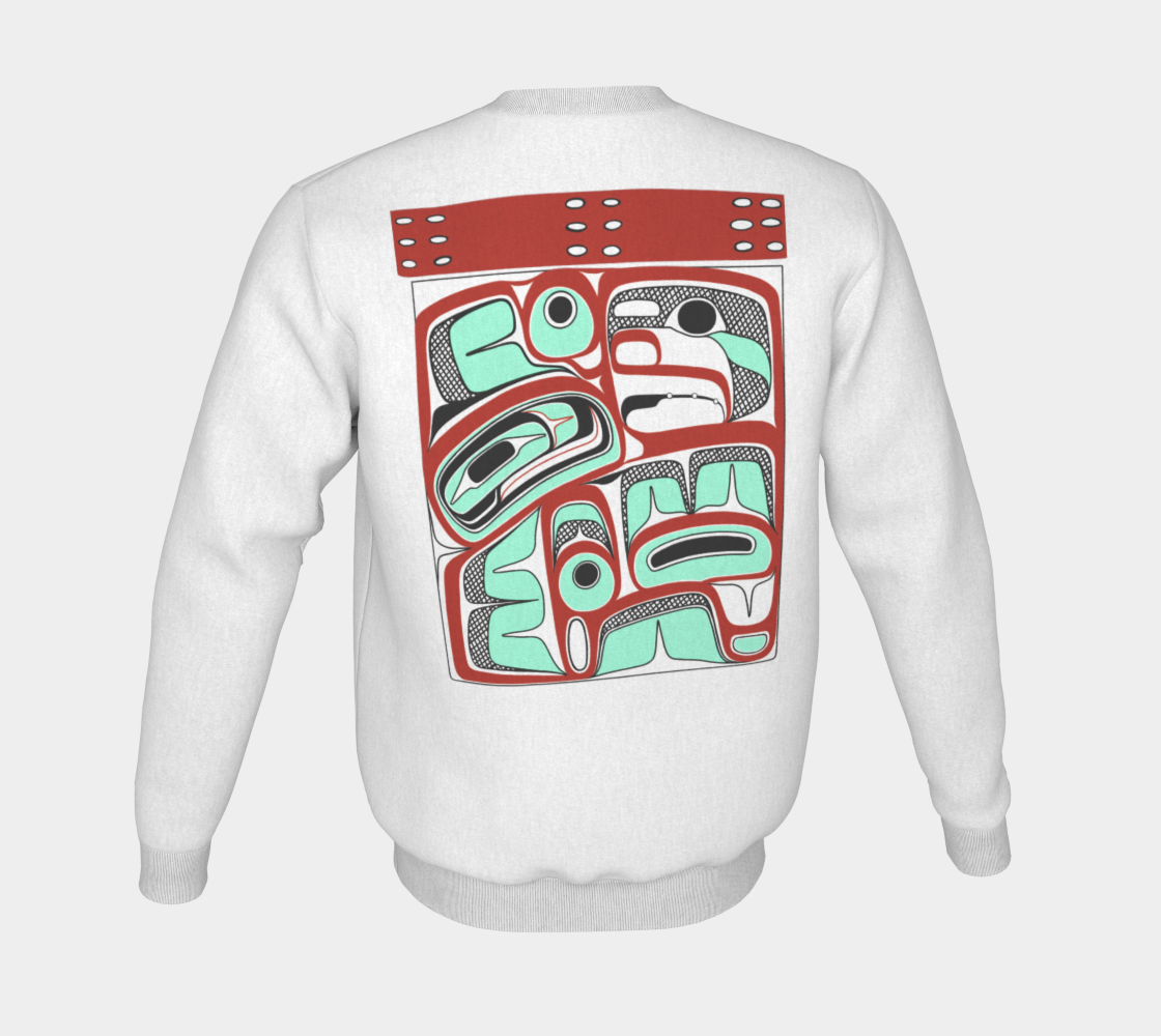 Crewneck Sweatshirt -Haida box design
