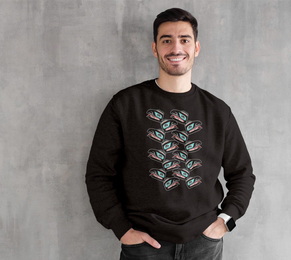 Crewneck Sweatshirt - Haida Raven (multifront)