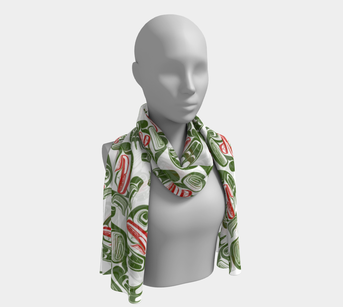 Long Scarf - Haida Frog