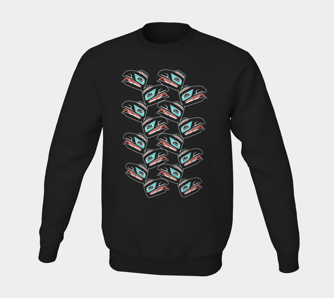 Crewneck Sweatshirt - Haida Raven (multifront)