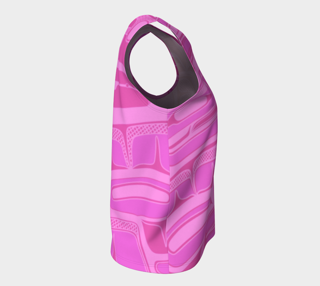 Loose Tank Top - Box Design (pink)