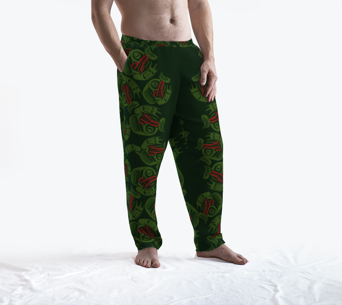 Lounge Pants - Haida Frog Army (green)