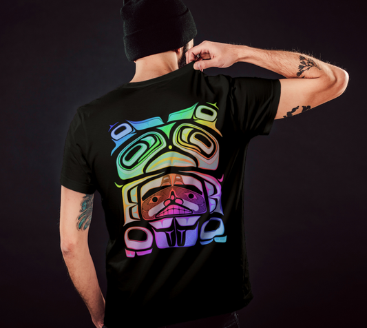 Tee (unisex)-Haida Box fig.60(rainbow)