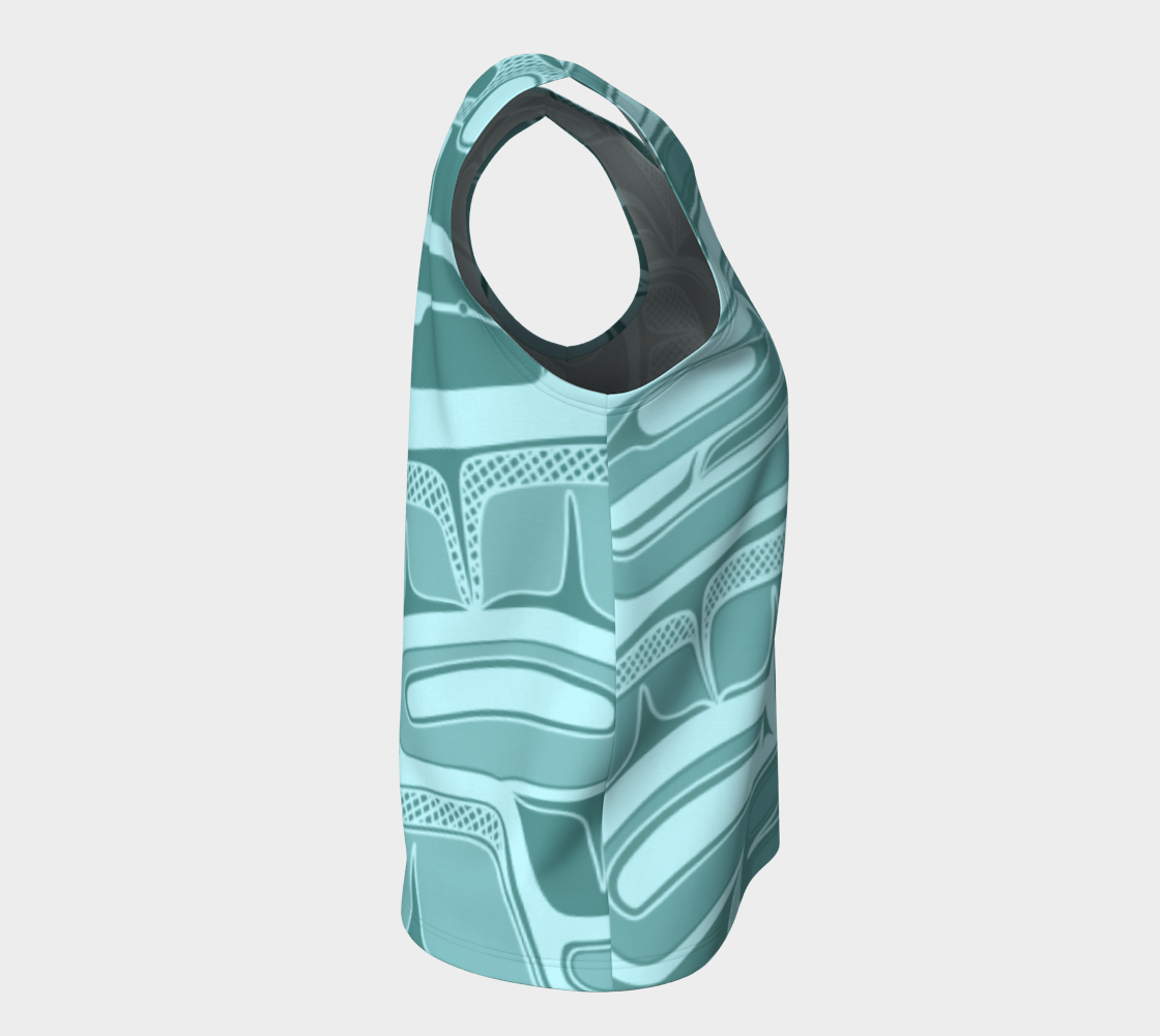 Loose Tank Top - Box Design (teal)