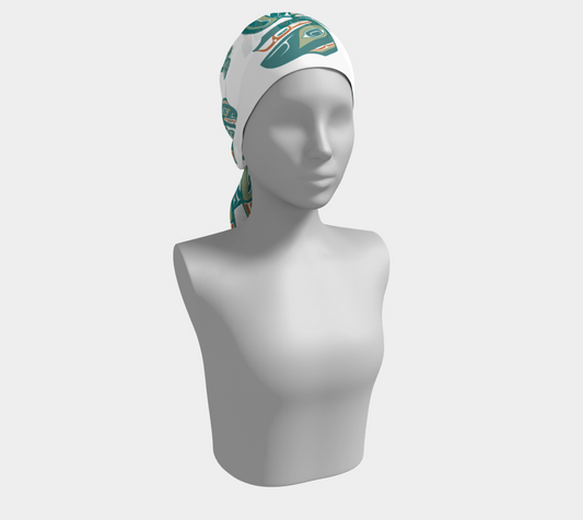 Long Scarf - Haida Raven (TEAL)
