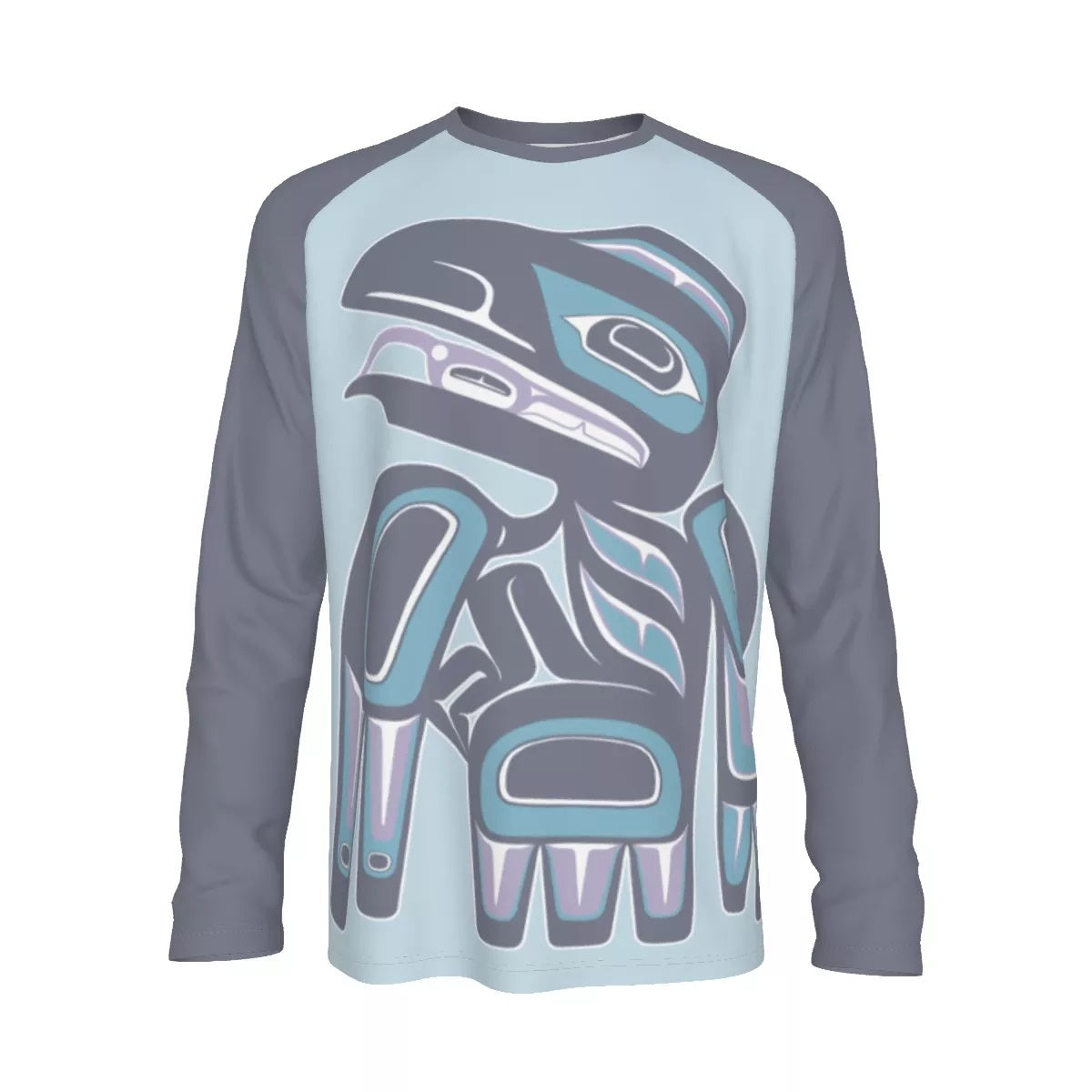 Men's Long Sleeve Tee - Haida Raven