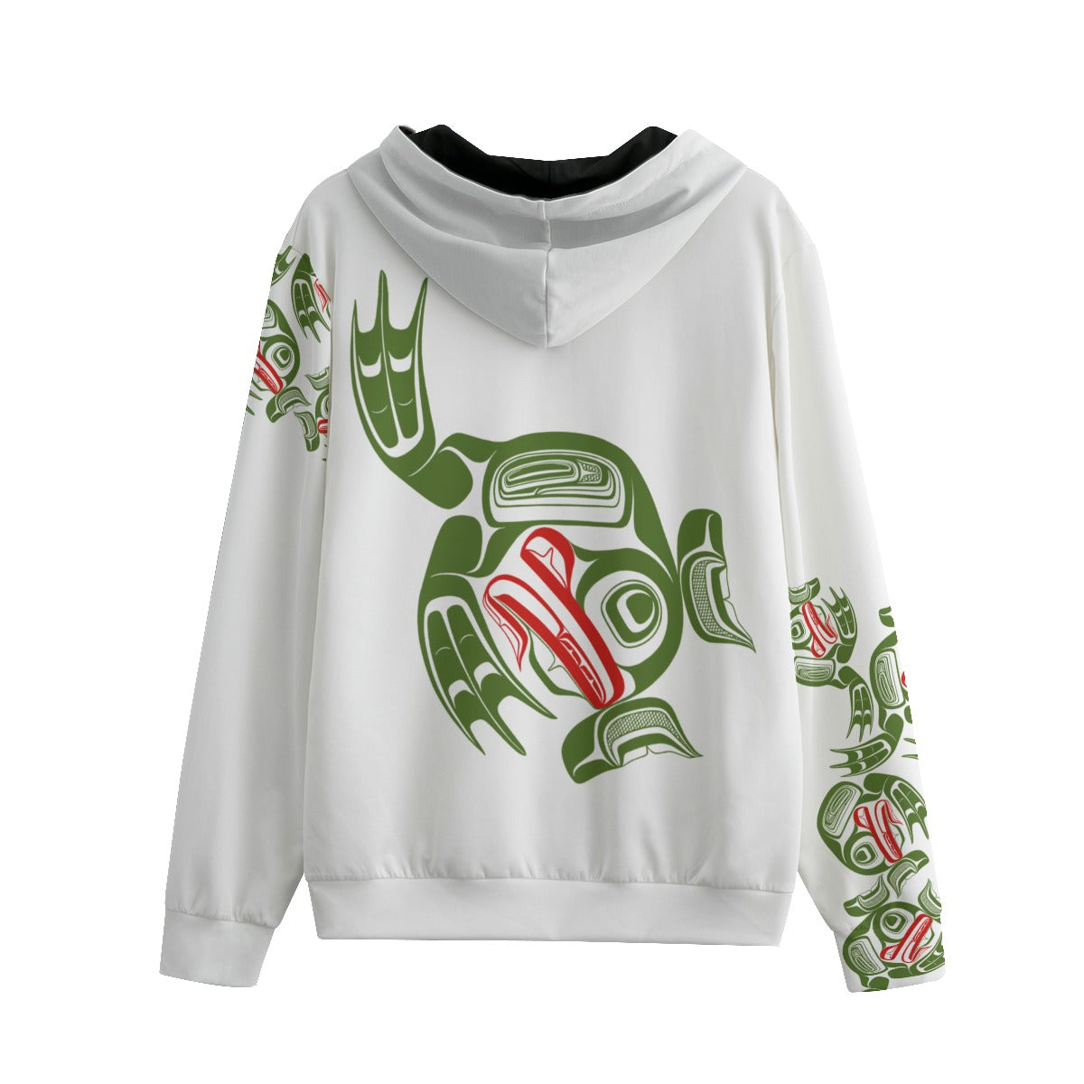 Unisex Zipper Hoodie -Haida Frog