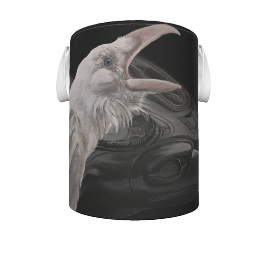 Foldable Laundry Basket - White Raven