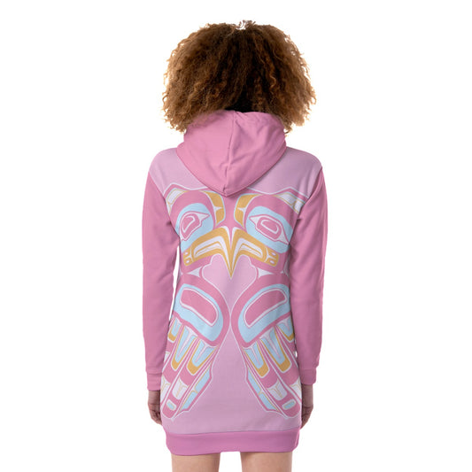 Fleece Long Hoodie - Split Eagle