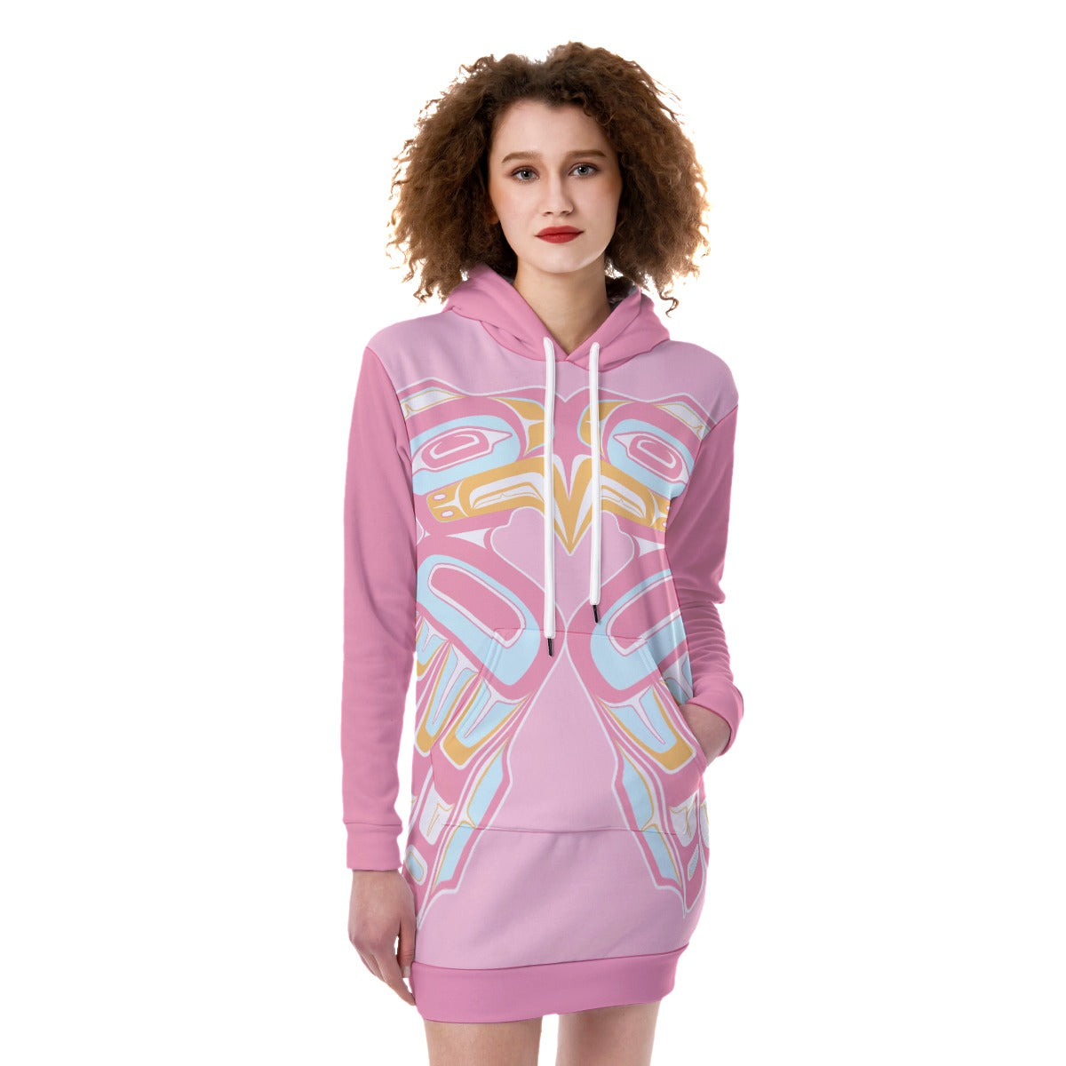 Fleece Long Hoodie - Split Eagle