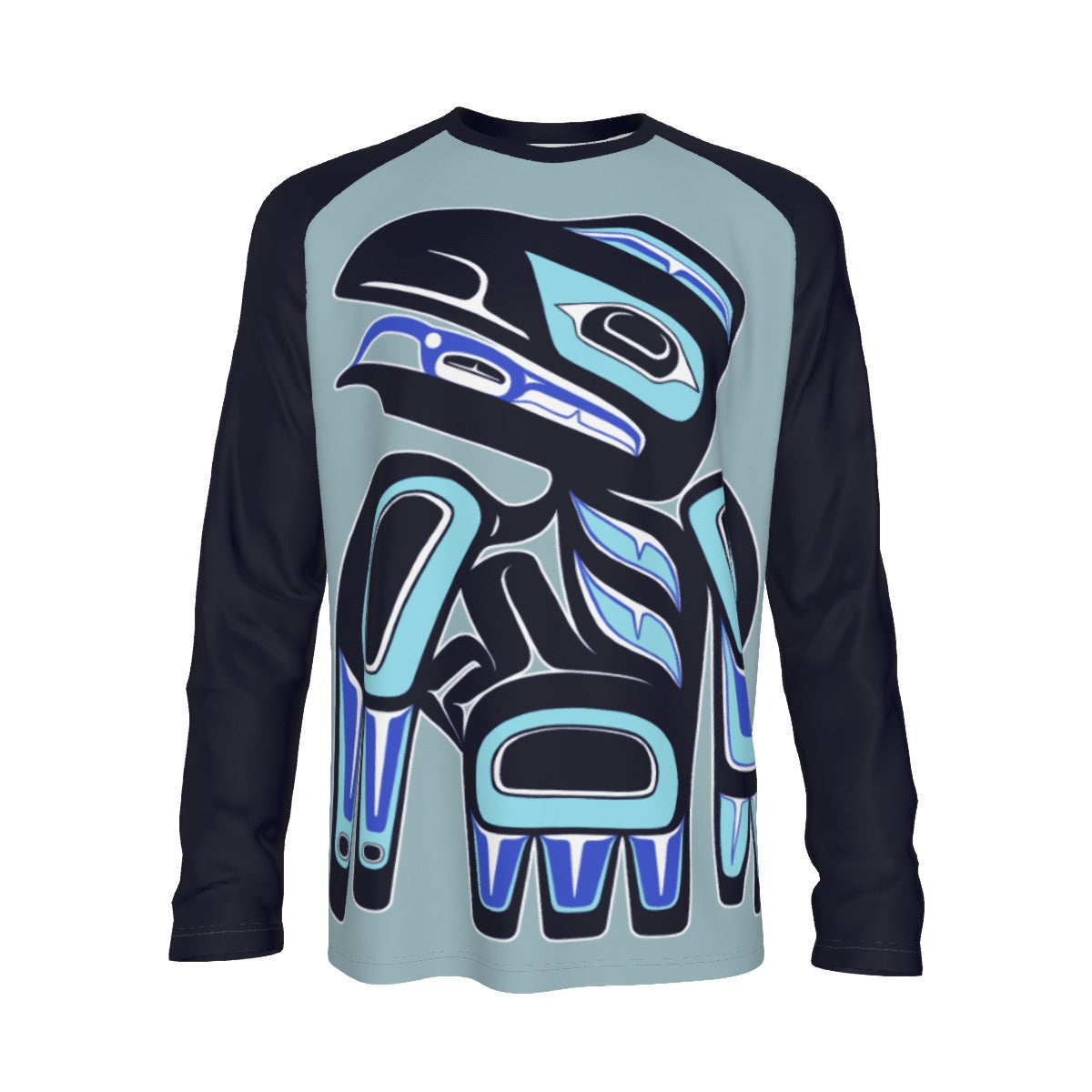 Men's Long Sleeve Tee - Haida Raven