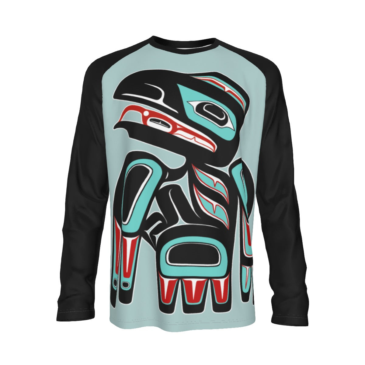 Men's Long Sleeve Tee - Haida Raven