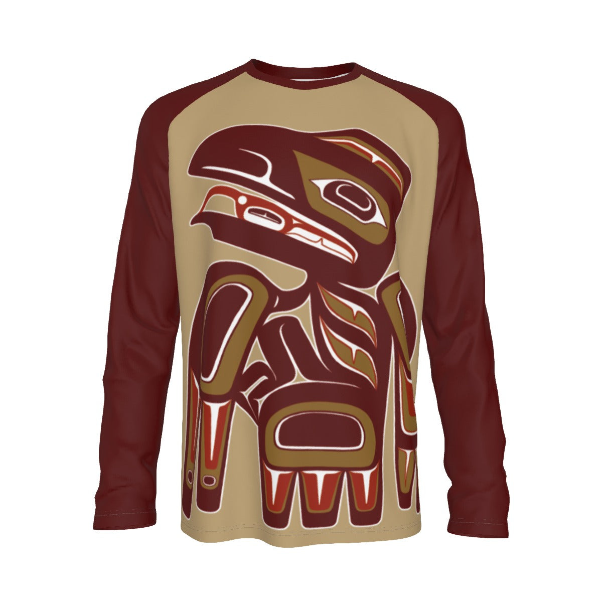 Men's Long Sleeve Tee - Haida Raven