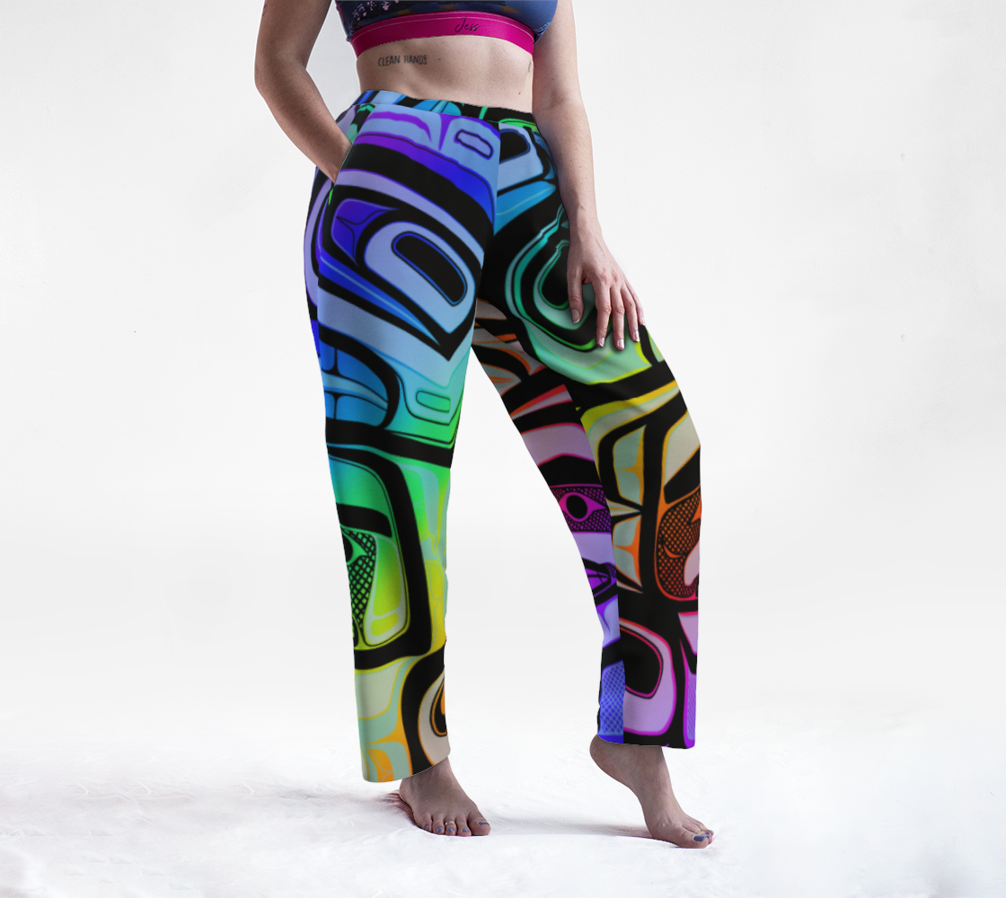 Lounge pants- Haida box fig.60 (rainbow/black)